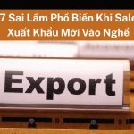 7 Sai Lầm Phổ Biến Khi Sale Xuất Khẩu Mới Vào Nghề