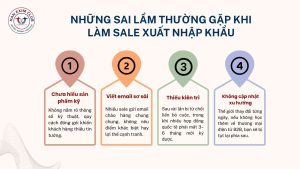 Những sai lầm thường gặp khi làm sale xuất nhập khẩu