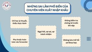 Những sai lầm phổ biến của chuyên viên xuất nhập khẩu mới vào nghề