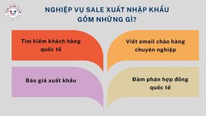 Nghiệp vụ sale xuất nhập khẩu gồm những gì?