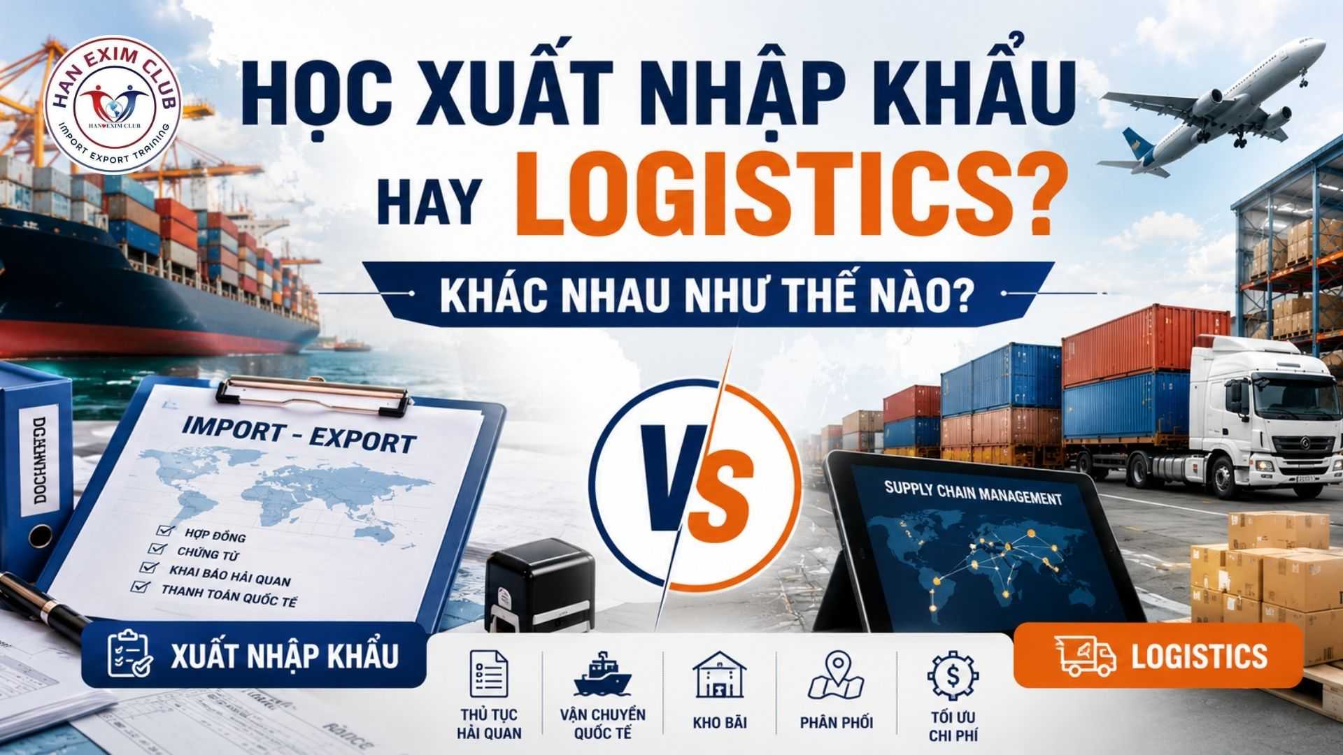 Nên chọn xuất nhập khẩu hay logistics