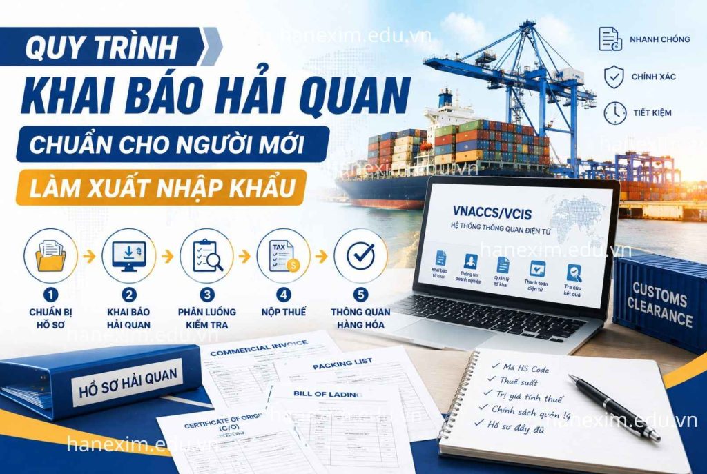 Quy trình khai báo hải quan cho người mới