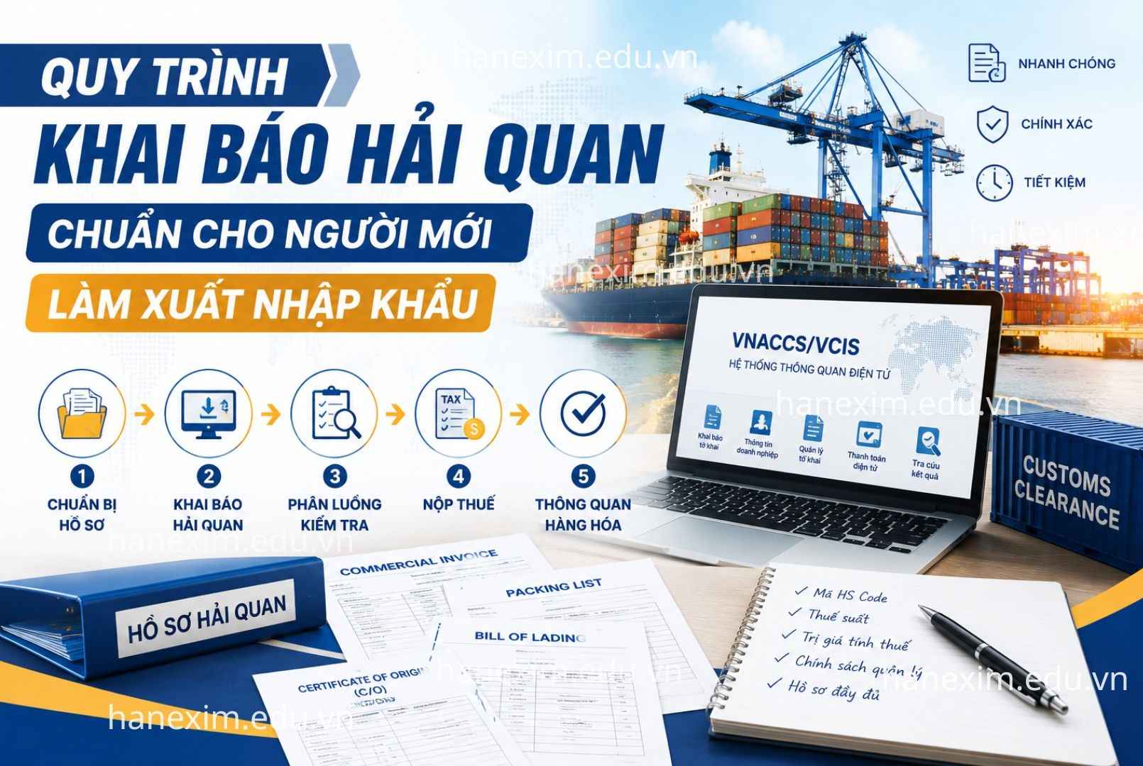 Quy trình khai báo hải quan cho người mới
